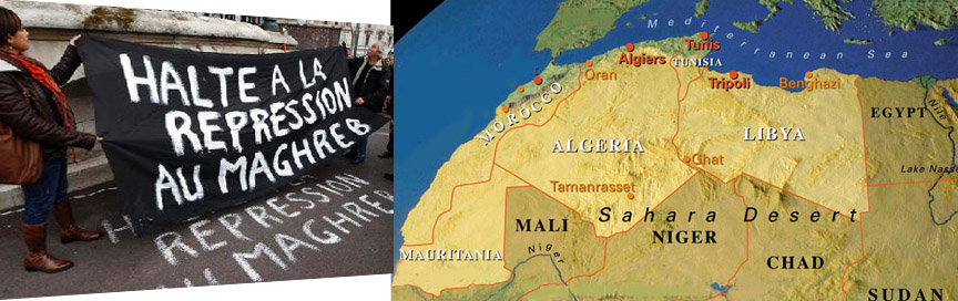 Map of Maghreb